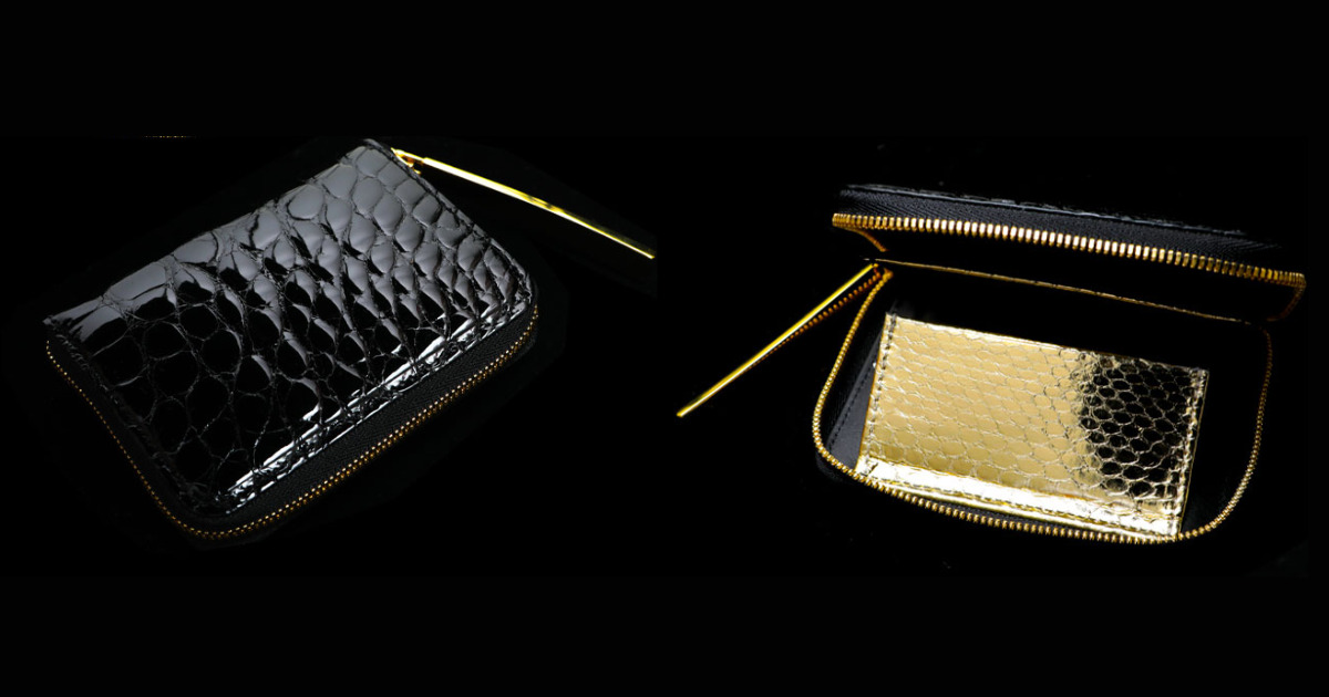 レディースで選べる池田工芸の財布。マルチウォレットの外装と内装の画像。商品番号 373-S2740-0