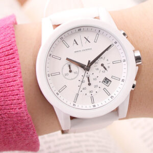 アルマーニエクスチェンジの腕時計、ホワイトAX1325