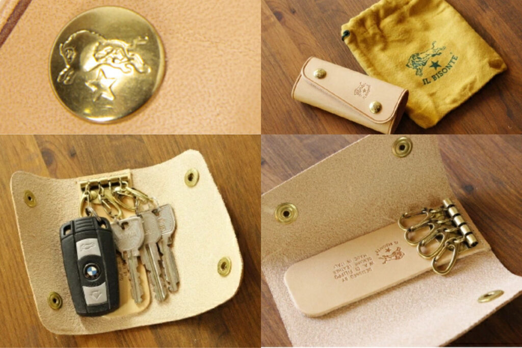 イルビゾンテのキーケース、54_1_5412305250のボタンや保存袋