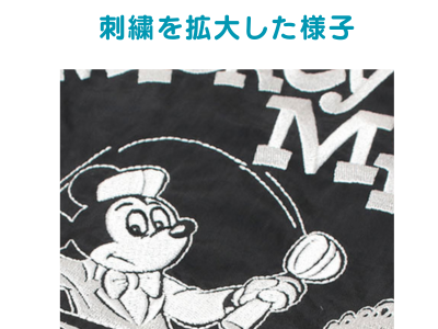 ボールアンドチェーンのディズニー限定柄を拡大した様子。（ミッキー）