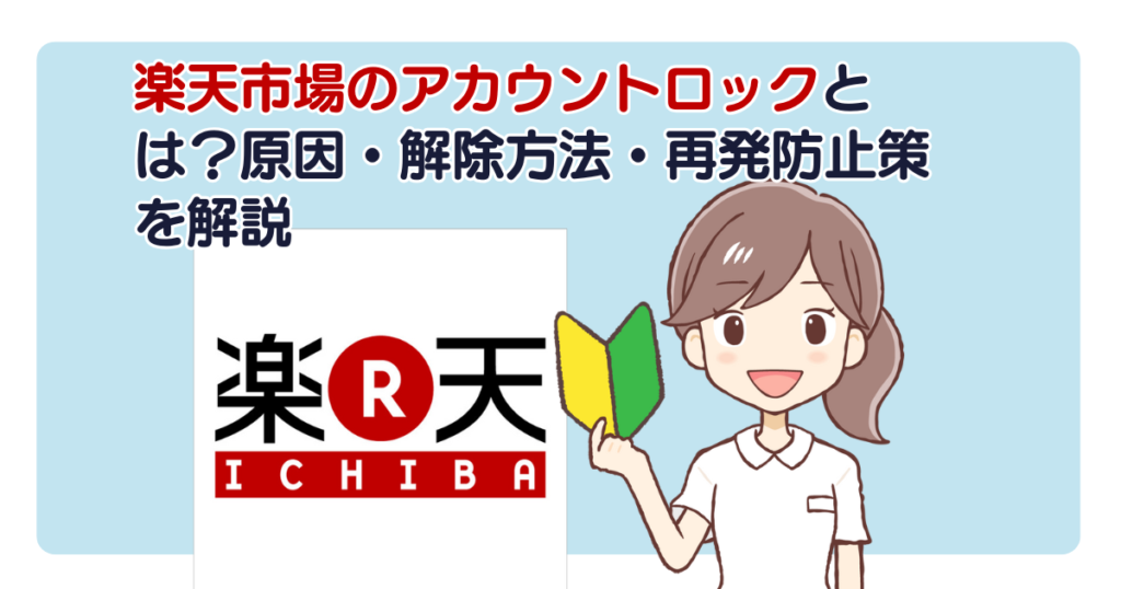 楽天市場のアカウントロックとは？原因・解除方法・再発防止策を解説